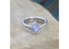 Shop Sterling Silver Moonstone Heart Rings from Akrati Jewels Inc